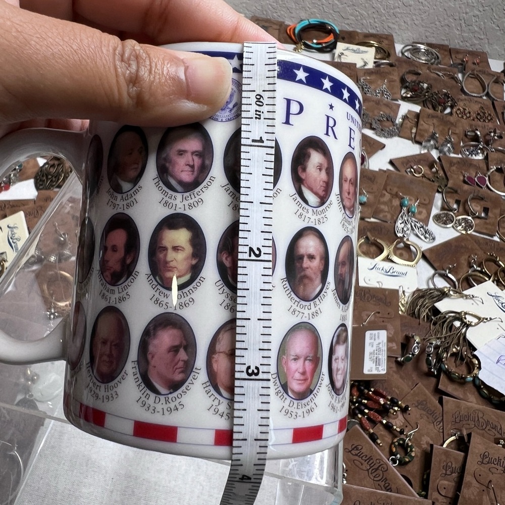 Vtg Presidents Of The United States of America 1789-2002 Coffee Cup - Picture 6 of 7